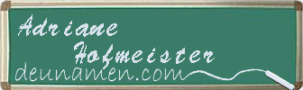 Adriane Hofmeister Visitenkarte